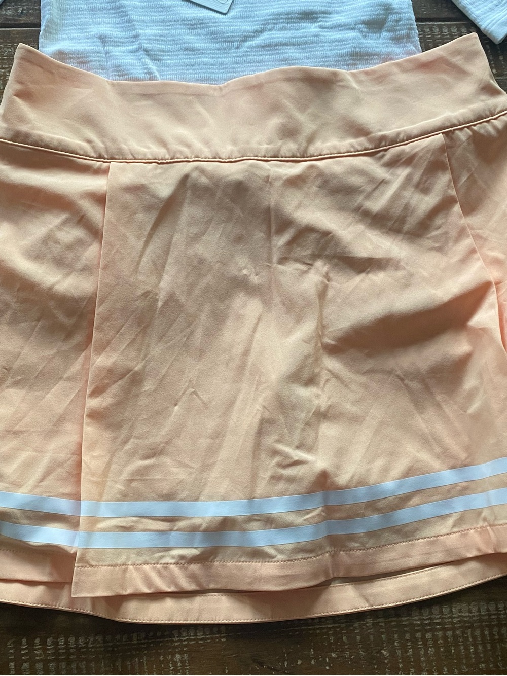Calia Pleated Mini Skirt with White Stripe size 6 NWT
